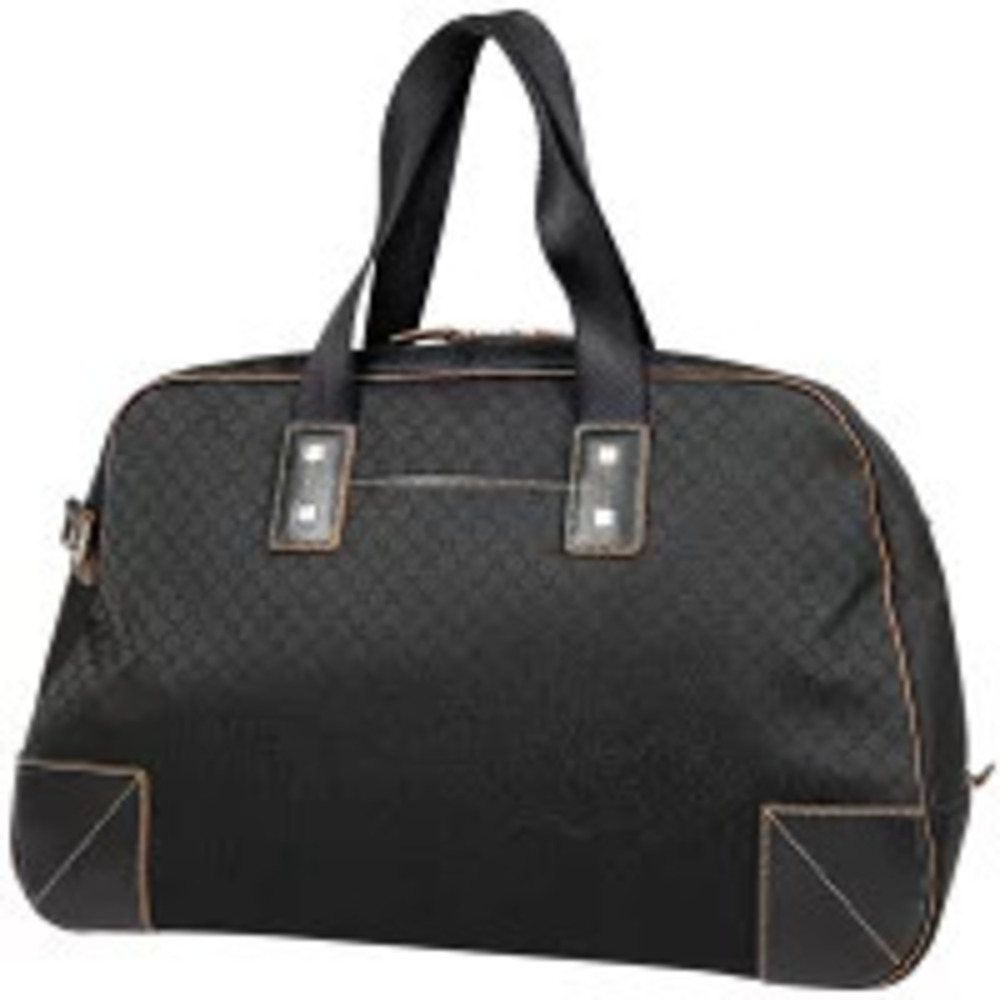 Celine Macadam Boston bag handbag canvas black